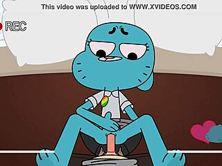 Incredibile mondo del gumball: Nicole Watterson viene scopata in questo video porno di cartoni animati di film