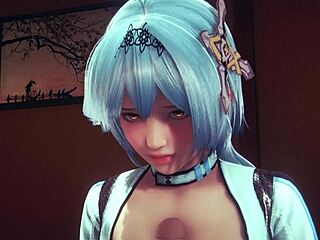 eula to give a blowjob and handjob Asian anime game pornFeaturing Genshin Impact