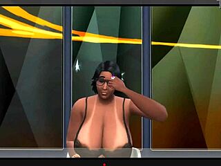 Threesome kartun dengan Sims 4 Bruce Almighty