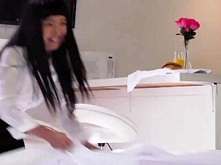 skinny asian girlfriend rides better than pornstar in vr group