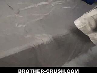 Young Latin teen begs for stepbrother's massive cock in ass