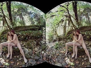 Ana Molly and Belle Yanks Lesbians Masturbating in 3D