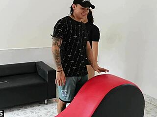 Stepmom enjoys love chair fucking