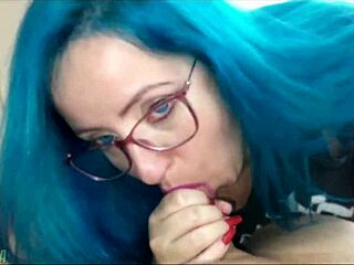 My cousin made me happy with a gift and sat on my lap