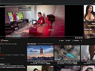 زوجة برازيلية تراهن مؤخرتها في مباراة كأس العالم