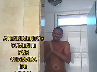 moreno pirocudo carioca showers while servicing via whatsapp video call