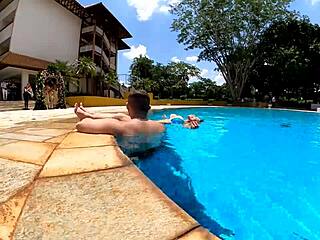 Pulling brunette Natzinha Morena's legs for intense fuck fails with Mr. Matusalem's challenge