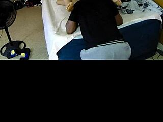 Black Hood Bitch Devours Ebony Whore's Pussy with Monster Cock for Lunch Cum Slut