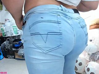 Muscular Bodybuilder Rips Chubby Guy's Panties