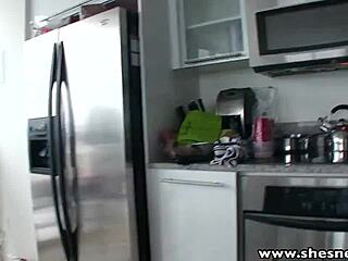 Watch this thick-ass busty tattooed girlfriend get fucked hard by her friend?