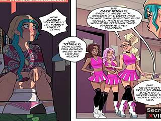 يشعر بالإثارة من سر التشيرليدر في الفصل