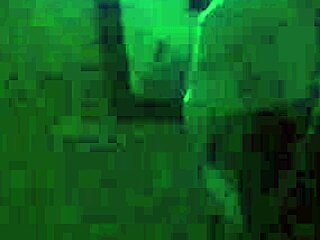 Bbw takes big black cock in the dark.