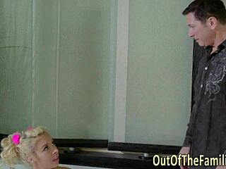 hey, watch this teen stepdaughter getting pounded hard