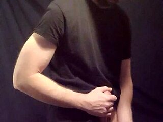 Hey, this gay guy is jerking off solo with toys, cock, and cumshot action