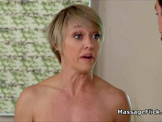 Banging Friend's Big Tit Masseuse Mom at Parlor