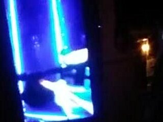 Bbw takes big black cock in the dark.