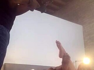 Girlfriend Plays With Friend's Feet On Webcam!