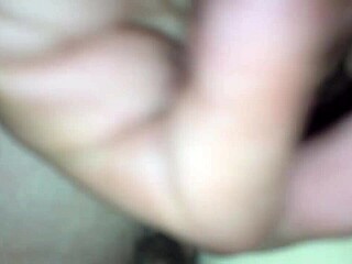 the wife uses toys and fingers herself to orgasm, screaming loudly in close-up