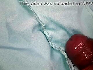 i jerked off and came in my best friend's favorite light blue panties again