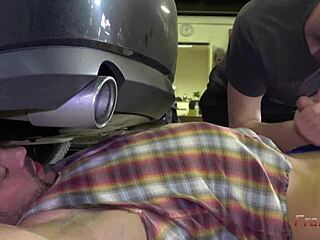 Whimp endures rough ass pounding from hairy bodybuilder thomas friedl and rudy valentino