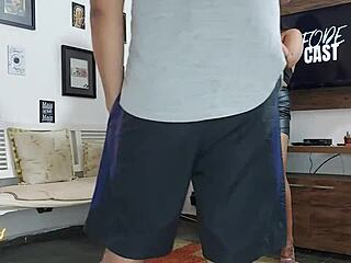 Leo and Nicoly film hardcore anal for Quadro Fode Cast