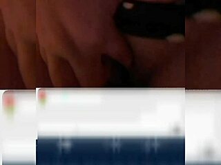 I'm playing with my chubby chat partner in the bath