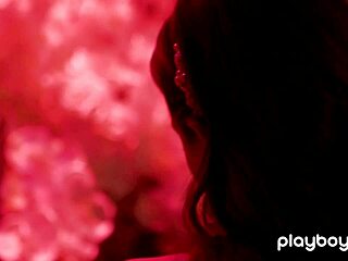 Wow, watch glamorous redhead MILF Maitland Ward STRIP on the piano with her big boobs out!