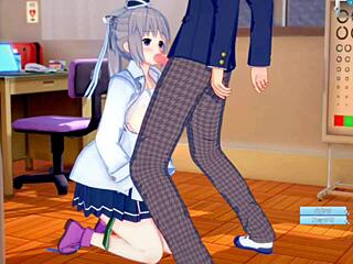 In this 3D hentai anime, Mononobe no Futo enjoys intense tit rubbing! 😍