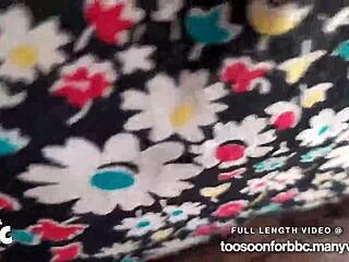 After Washing Dishes, She Chills on the Couch