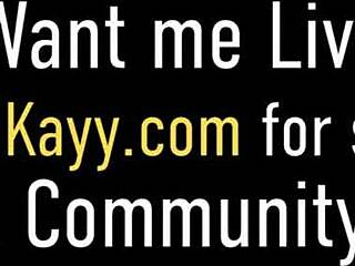 Nina Kayy stuffs her plump pussy with huge black cock