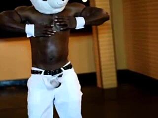 Stripper feels deep pleasure with his cock