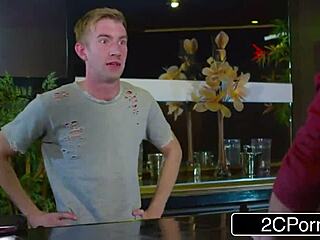 Cathy Heaven engages in intense assfucking and deepthroat with a hard cock in this hardcore anal scene.