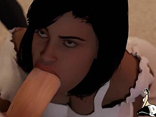 I watch my wife suck big black cock at the cocktail party