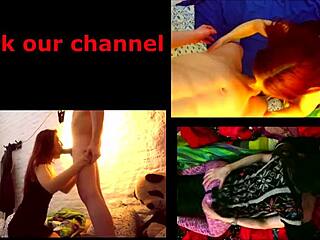 My boyfriend romances me in red lingerie