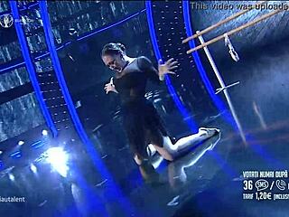 Cezara Blioju's Big Romanian Tits Slip Out