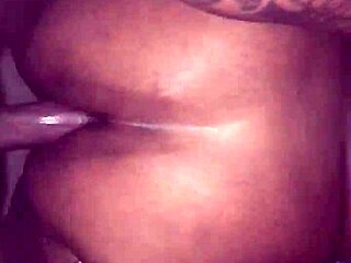 The ebony bbw takes a big black cock in pov doggystyle assfucking