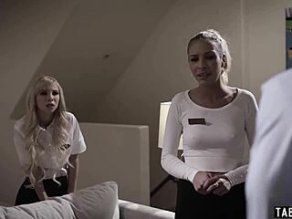 Teen BFFs Fucking Stranger for His Secret Treasury Box