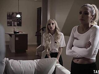 Teen BFFs Fucking Stranger for His Secret Treasury Box