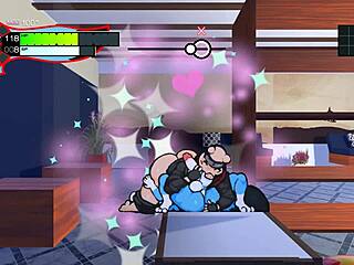 Oh, ninja gangbang surprise in gay hentai game ep 7!