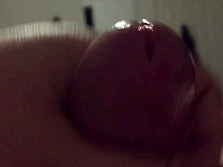 Chubby wife gives pov handjob and doggy finish with big ass