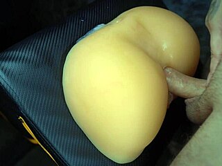 Great Rubber Pussy and Anal Action for Men Cumming Hard