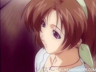 anime babe gets slammed hard while bound up! 😈