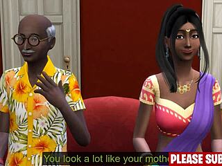 Indian Step Daughter Helps Step Dad Cum After Viagra Mishap!