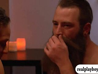 متبادلي شركاء مثارين في حفلة جماعية جامحة