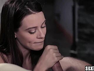 Bad Stepbro Fucks Hot Brunette Stepsis with Tight Ass