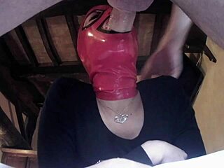 Laura's rough blowjob and deepthroat on the sofa stir deep emotions