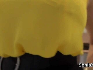 不倫のイギリス人ミルフ ギル・エリスがウェディングで巨大バルーンを露わ