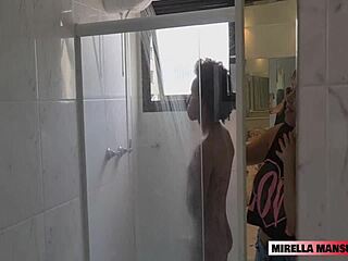 My Neighbor Visits For A Shower And I Can't Resist His Presence