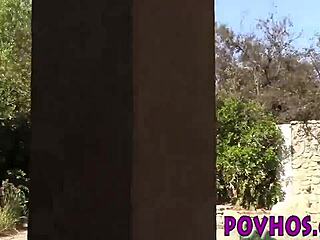 Hey, this black teen amateur gets POV fucked and gives a blowjob in HD.