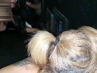 Latina Brunette Sucks Monster Cock Deeply